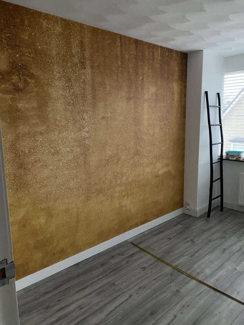 Ockerhaltiger gelber Beton auf Fototapete