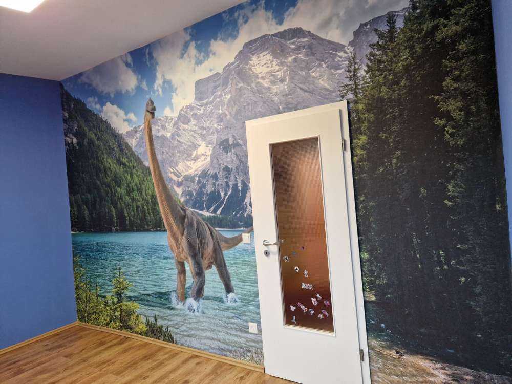 Brachiosaurus im Wasser