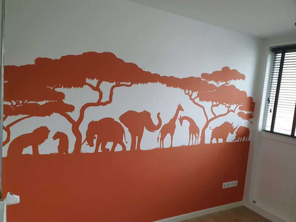 Scherenschnitt-Safari-Tiere, Rostfarbe