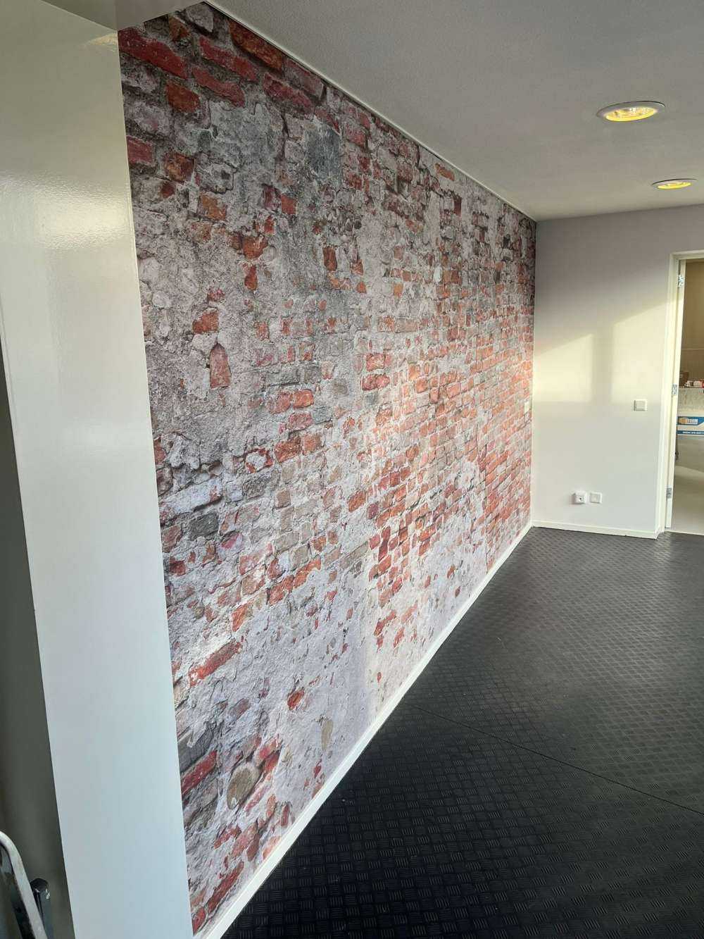 Bröckelnde Backsteinmauer