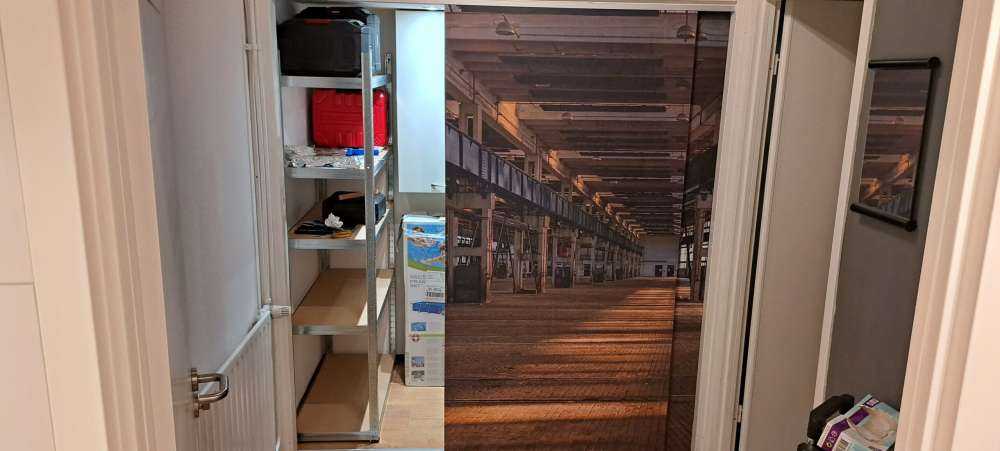 Alte verlassene Garage
