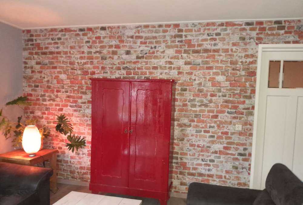 Backsteinmauer restauriert