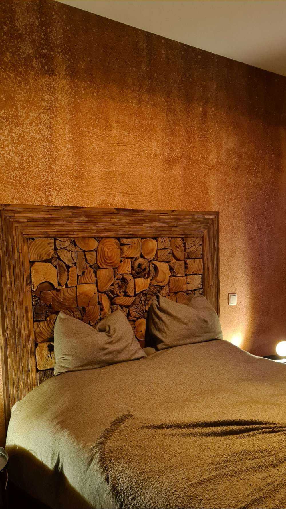 Ockerhaltiger gelber Beton auf Fototapete