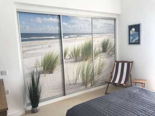 Strand mit Dünenpflanzen