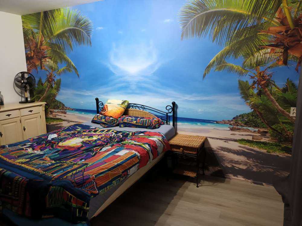 Tropischer Strand mit Palme