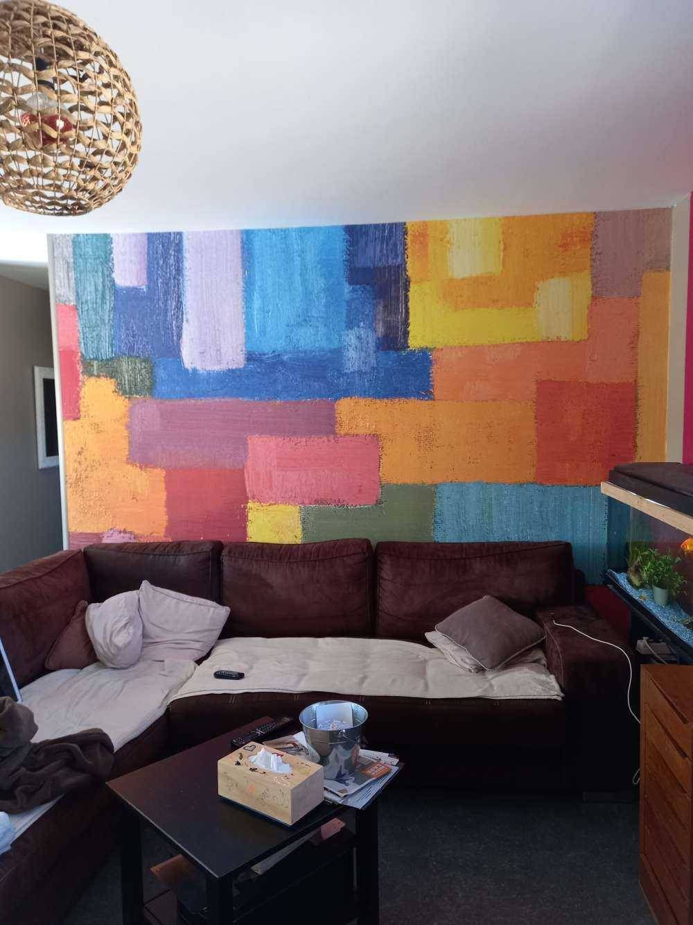 Bunte Flächenverteilung