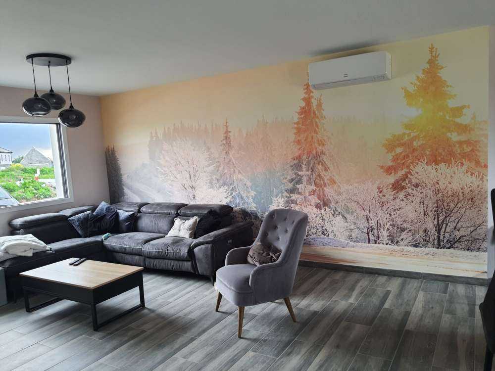 Bäume mit Schnee