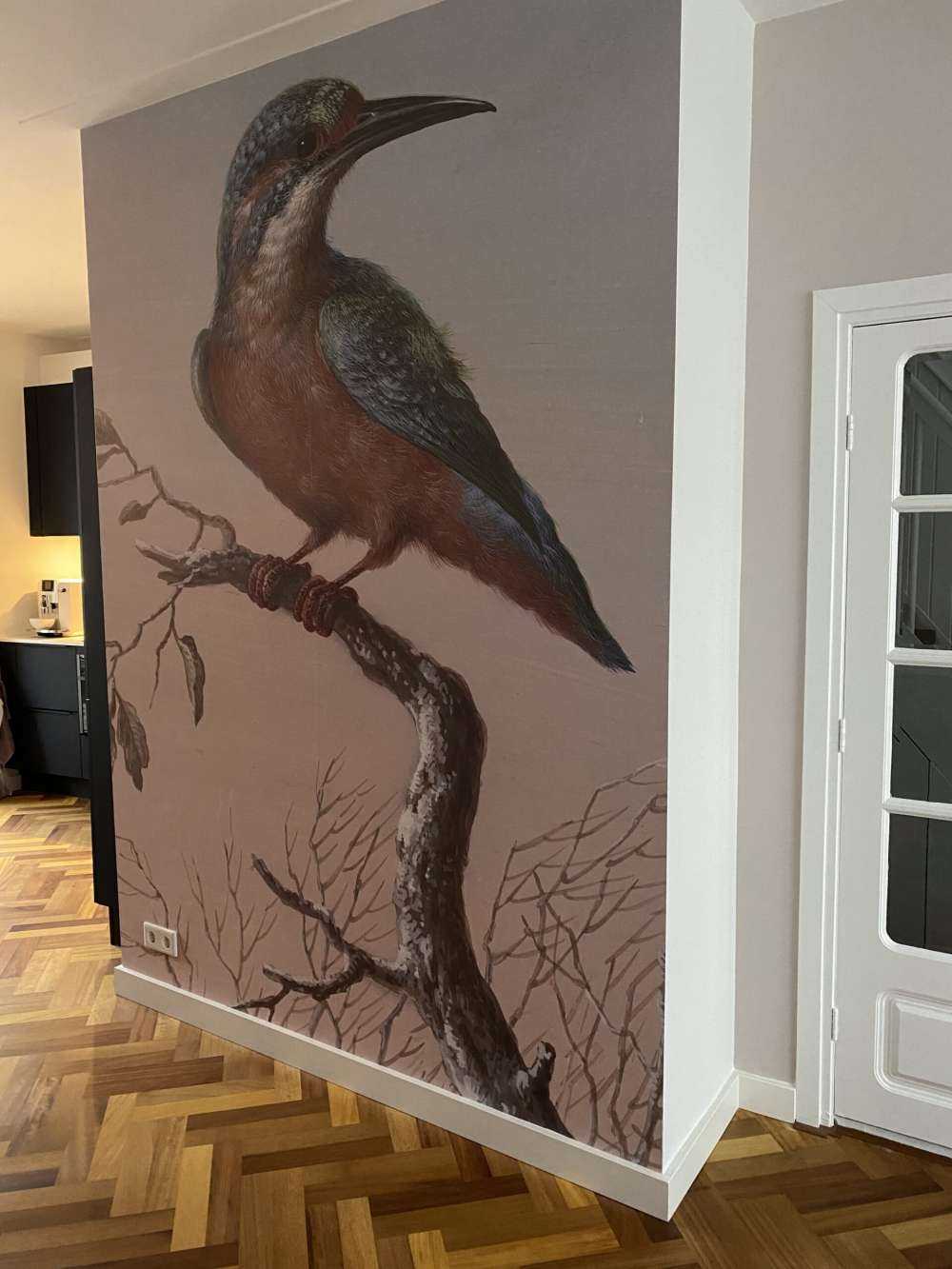 Eisvogel auf Fototapete