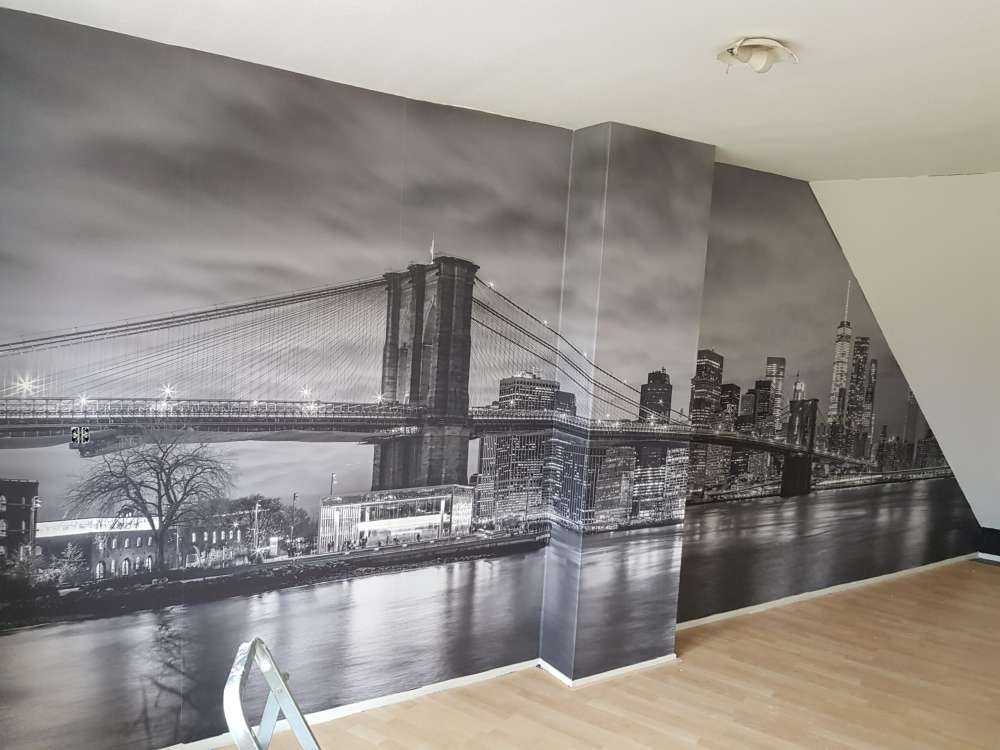 Brooklyn Bridge und Manhattan