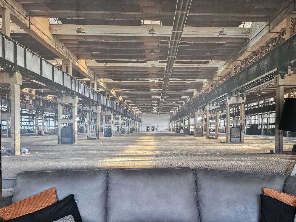 Alte verlassene Garage