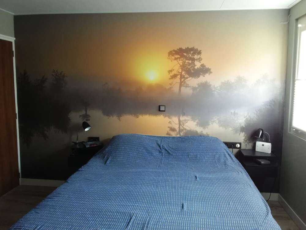 Nebliger Sonnenaufgang