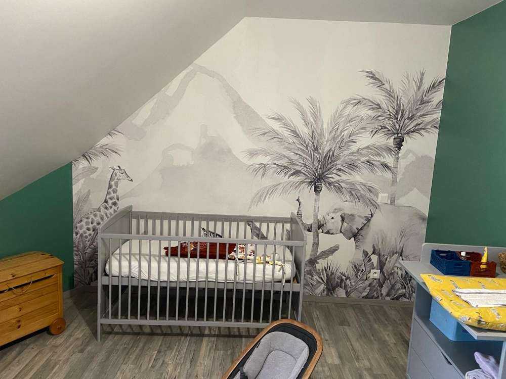 Dschungeltiere in schwarz-weiß