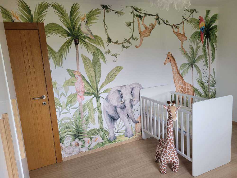 Afrikanische Tiere im Dschungel