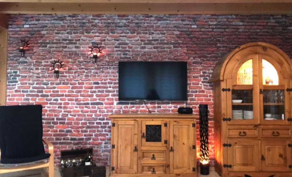 Restaurierte Außenwand