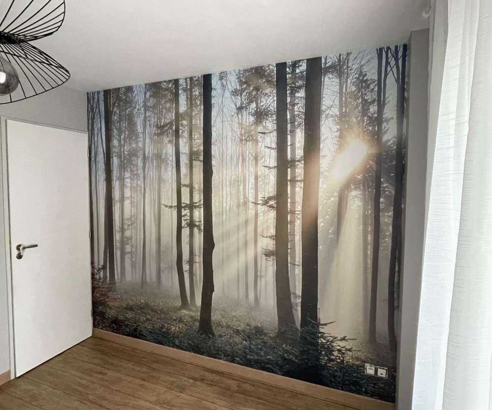 Nebliger Wald