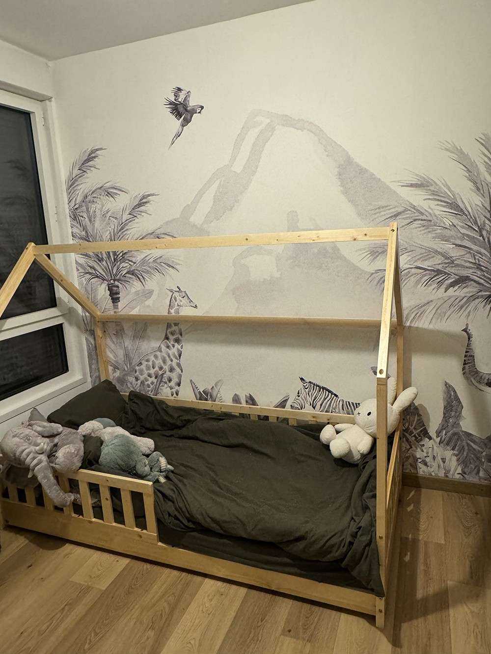 Dschungeltiere in schwarz-weiß