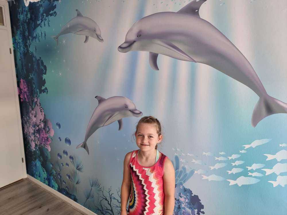Unterwasserwelt mit Delfinen