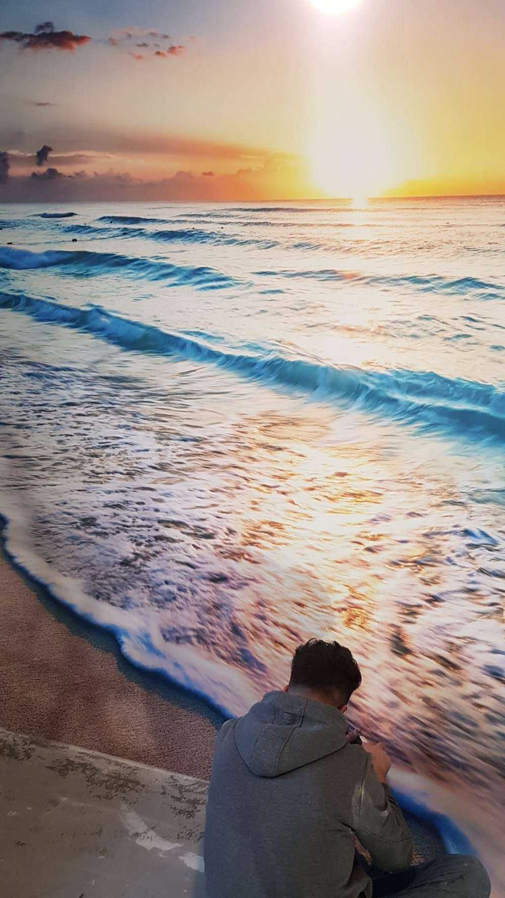 Sonnenuntergang über dem Meer