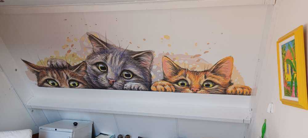 Katzen Zeichnung