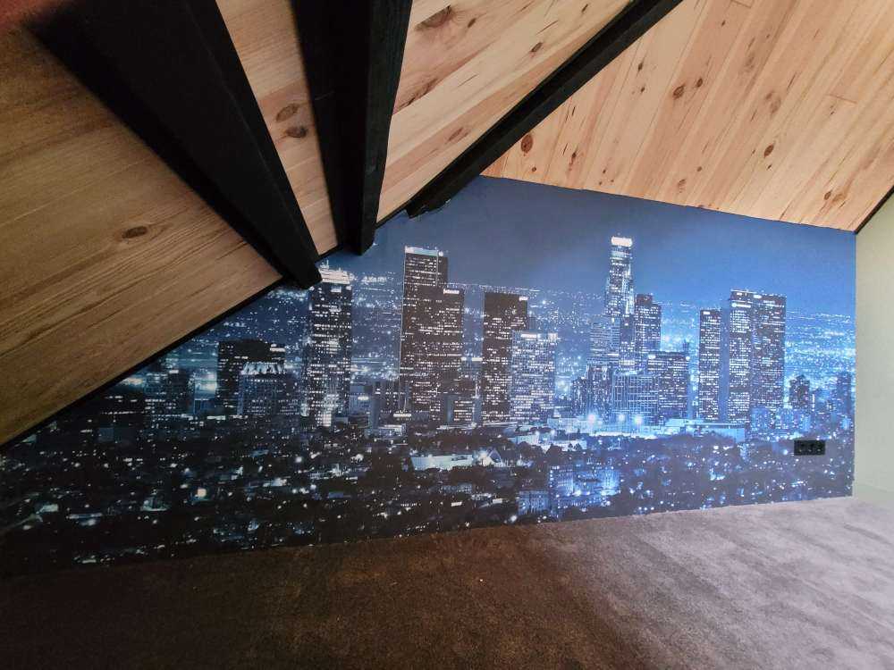 Skyline blau