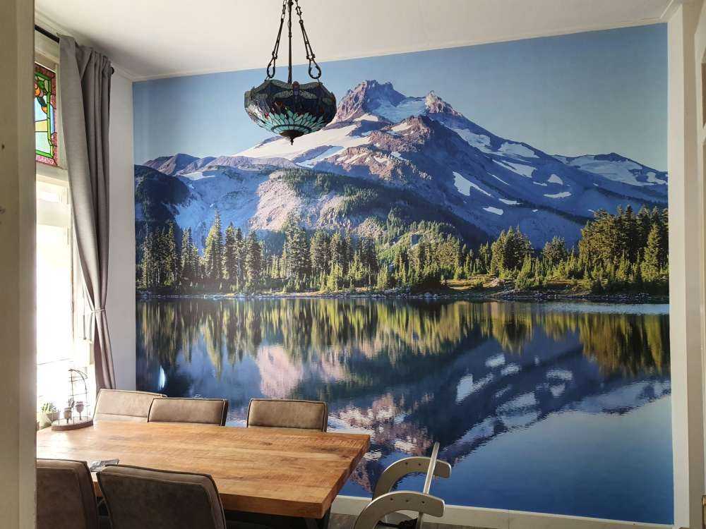 Fototapete Berge von Schnee