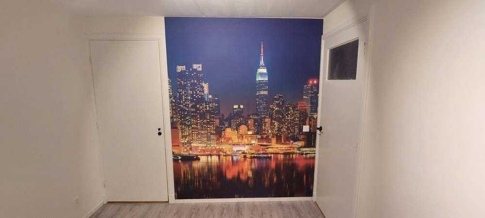 Fototapete New Yorker Skyline bei Nacht