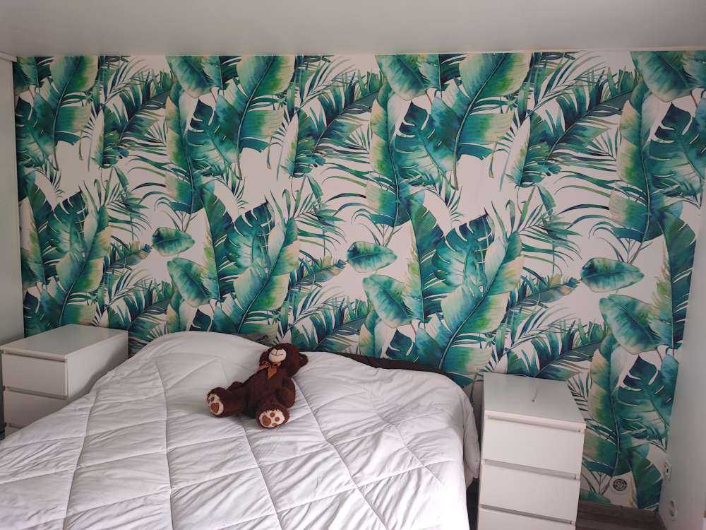 Palmblätter grün