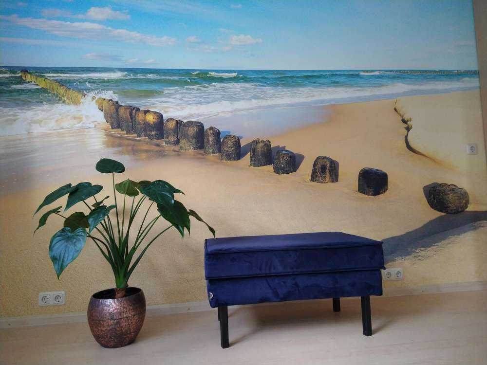 Strand an schönem Tag