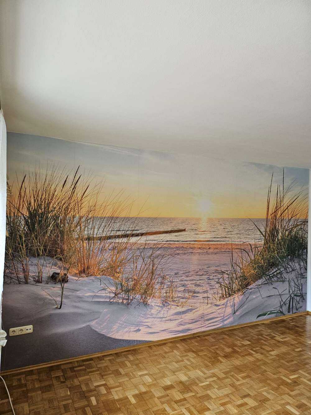 Dünenstrand mit Sonnenuntergang