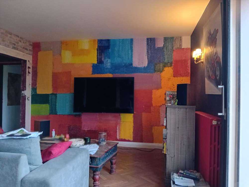 Bunte Flächenverteilung