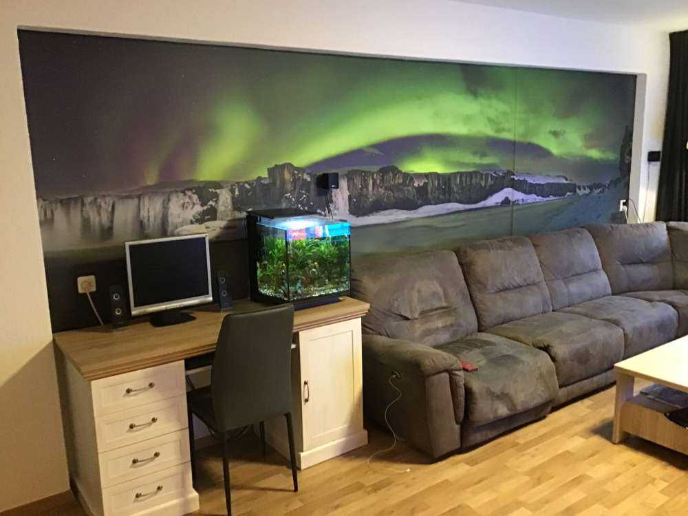 Panoramafoto der Nordlichter