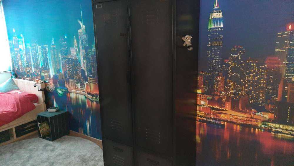 Fototapete New Yorker Skyline bei Nacht