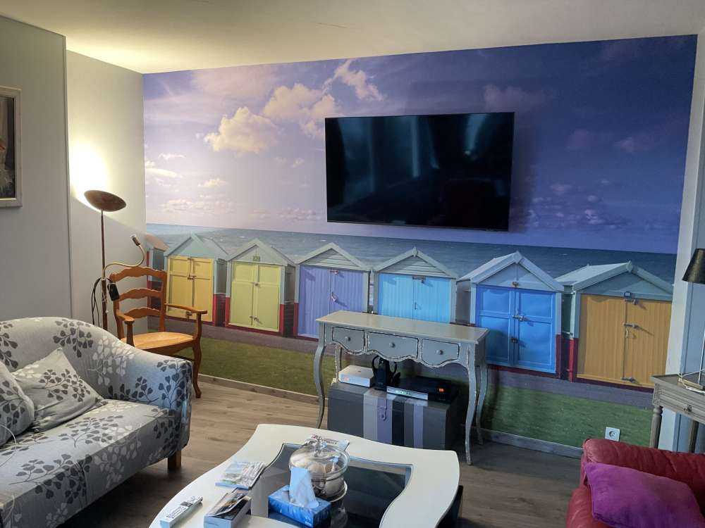 Bunte Strandhäuser