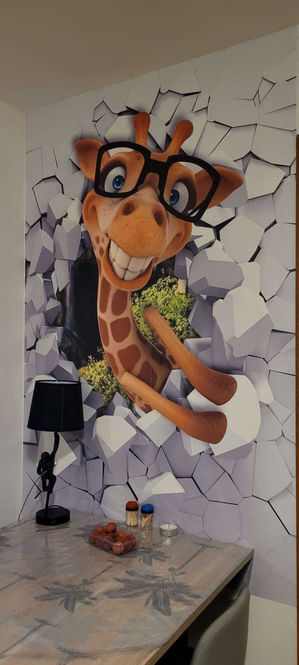 Lustige Giraffe