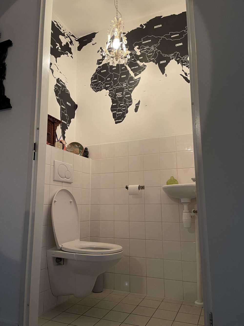 Weltkarte schwarz