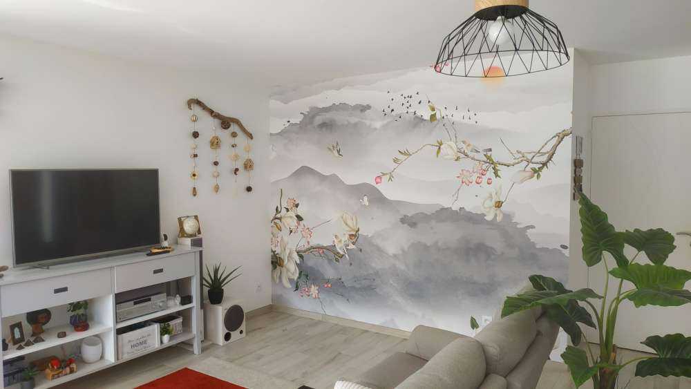 Graue Berge und Hügel