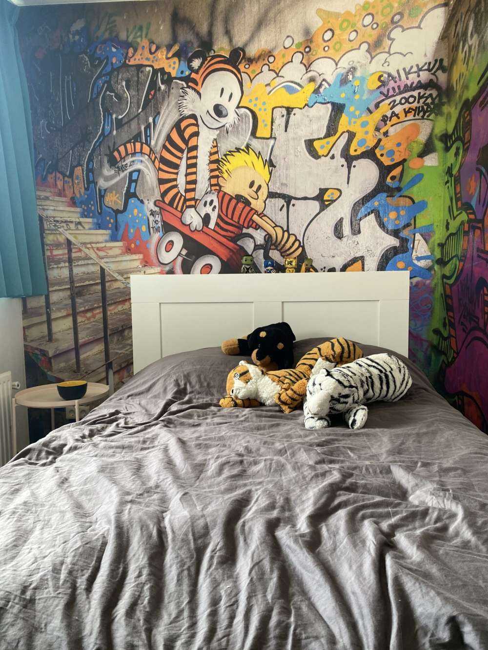 Treppenhaus mit Graffiti