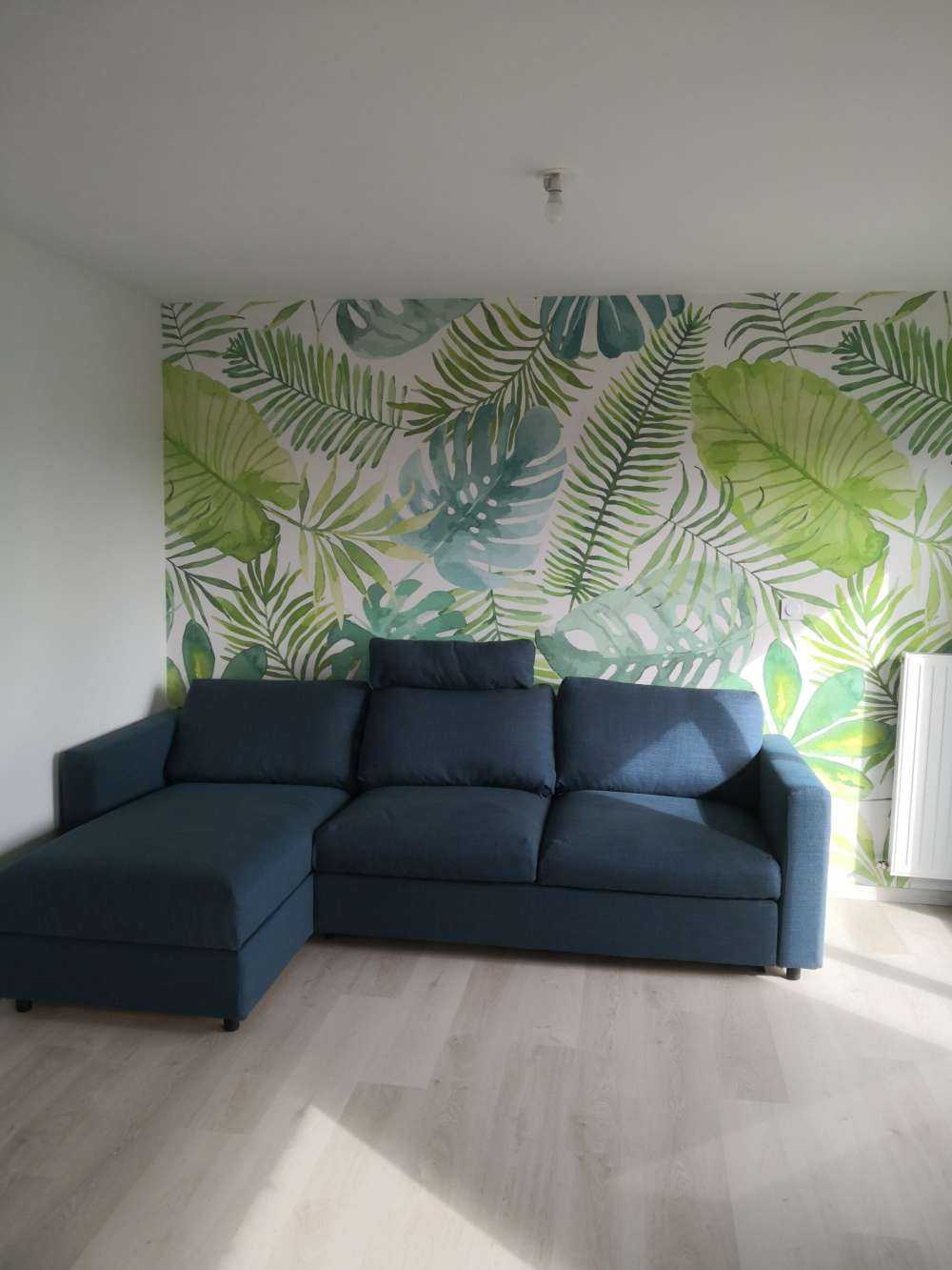Tropische Aquarellblätter