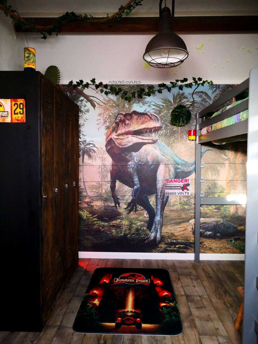 Acrocanthosaurus in den Wäldern