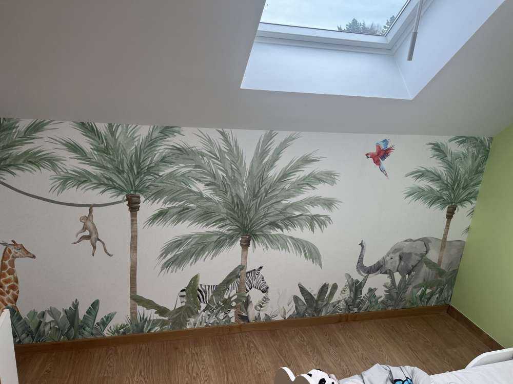 Tiere und Palmen