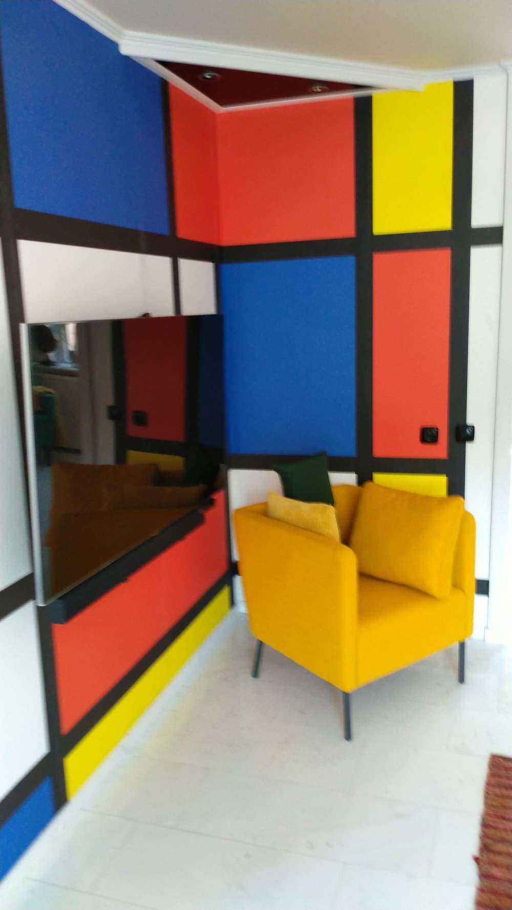 Mondriaan auf Fototapete