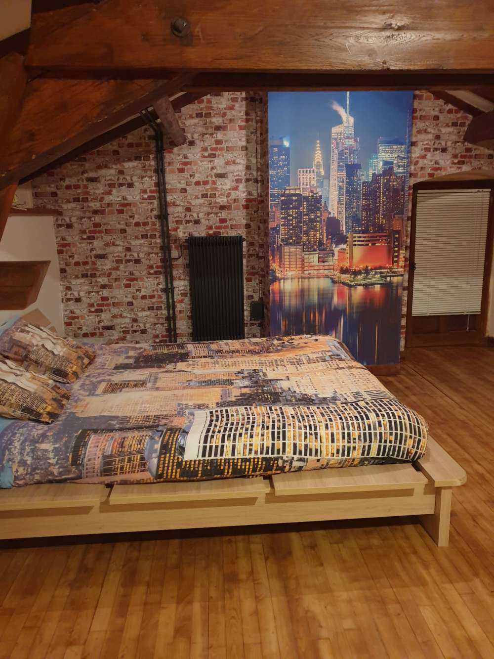 Fototapete New Yorker Skyline bei Nacht