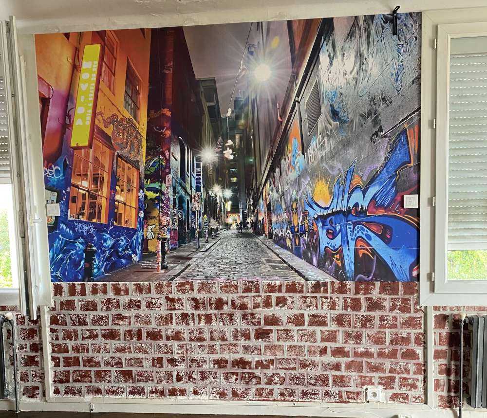 Graffiti-Straße