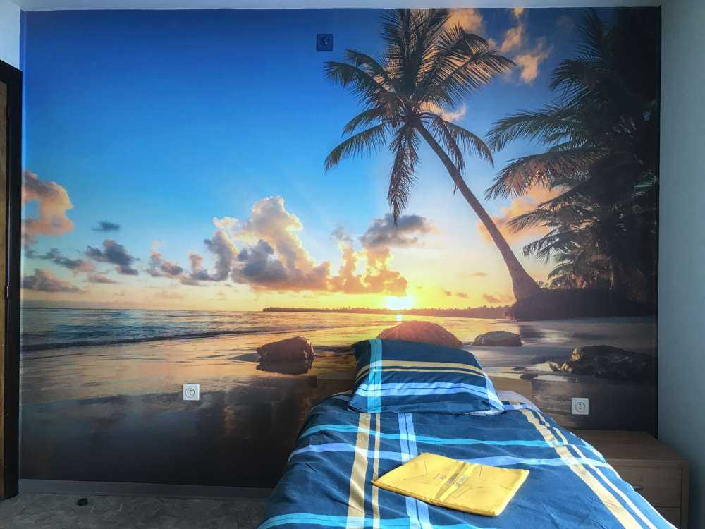 Palmen bei Sonnenuntergang