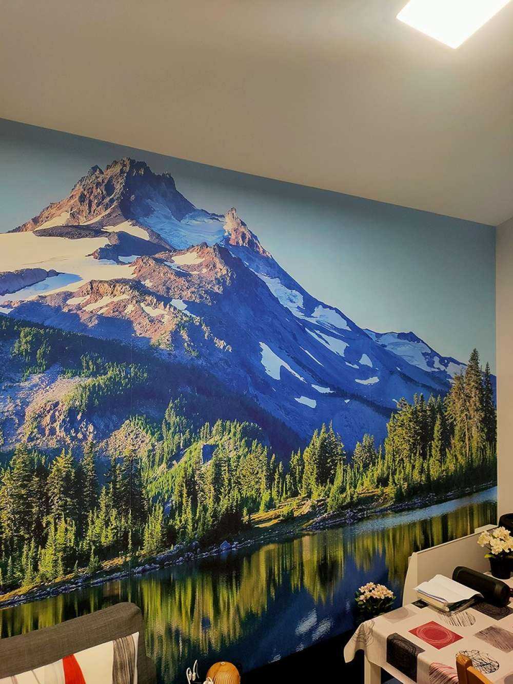 Fototapete Berge von Schnee