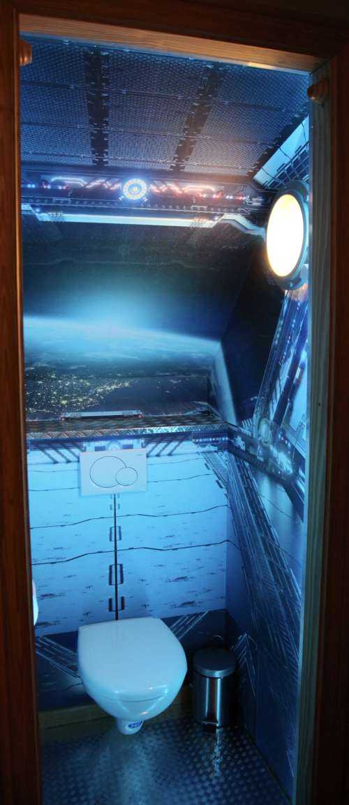 Blick aus einem Raumschiff