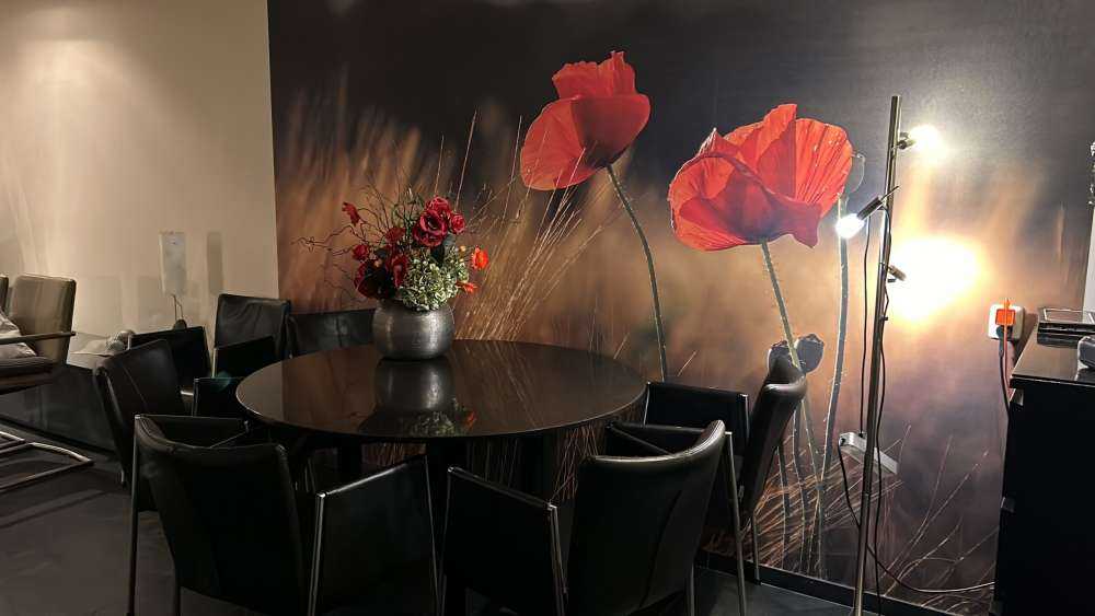 Mohn auf einem Weizenfeld