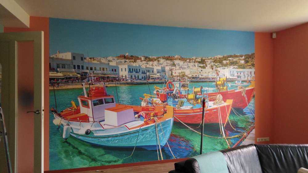 Farbige Boote