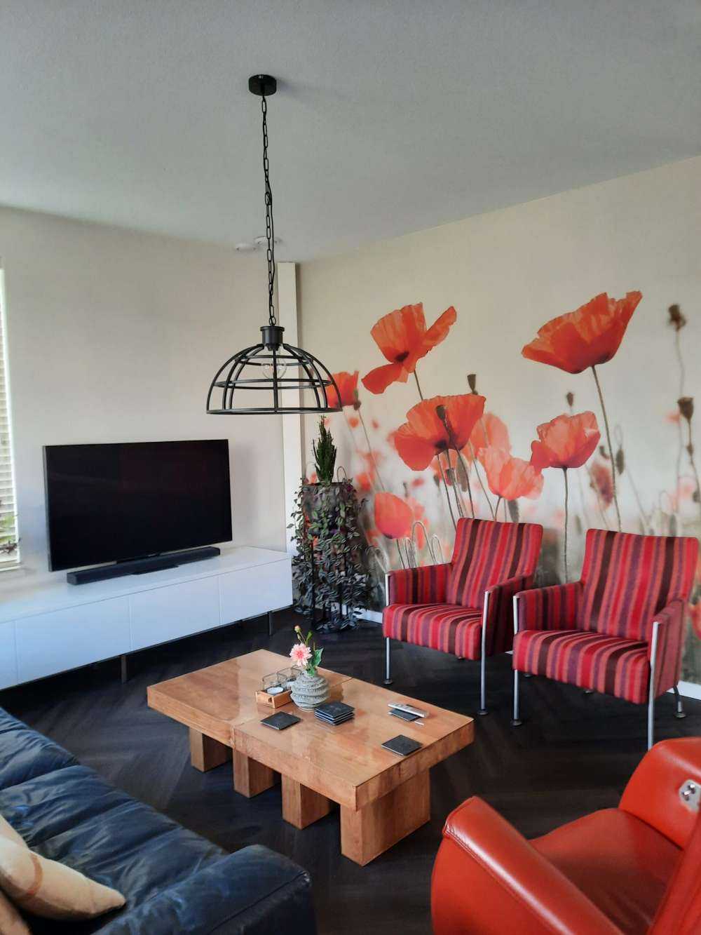 Mohnblumen in Vintage-Farben