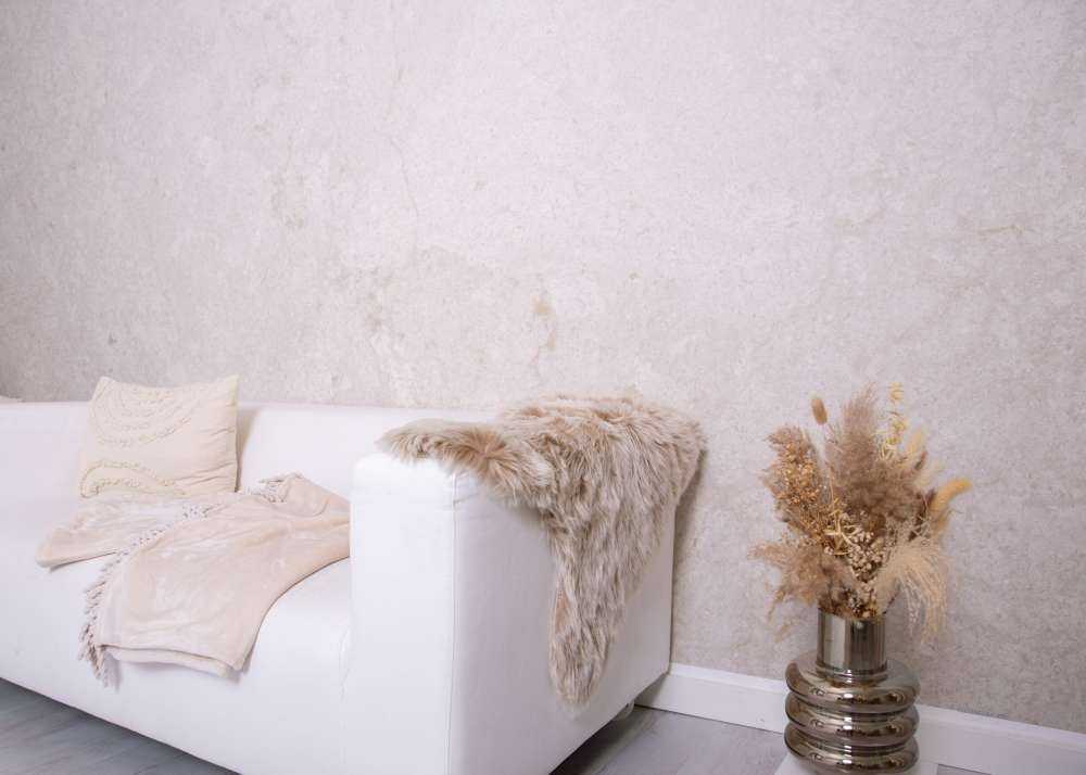 Beigefarbener Beton